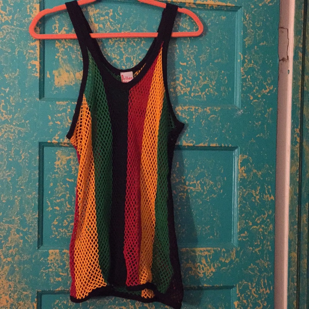 Jamaican Fishnet Tank top